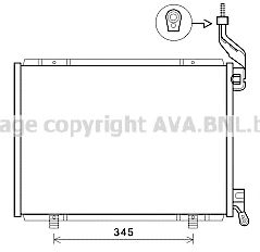 AVA QUALITY COOLING fd5593 -  Конденсатор, кондиционер